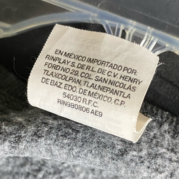 90’s Hanes Eco Smart Sweatshirt, Charcoal Gray with wristband Slits - Picture 9 of 9